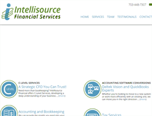 Tablet Screenshot of intellisourcefinancial.com